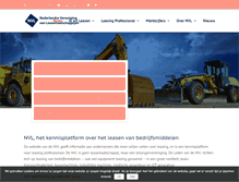 Tablet Screenshot of nvl-lease.nl